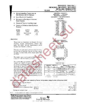 SN74LS623NSRE4 datasheet  